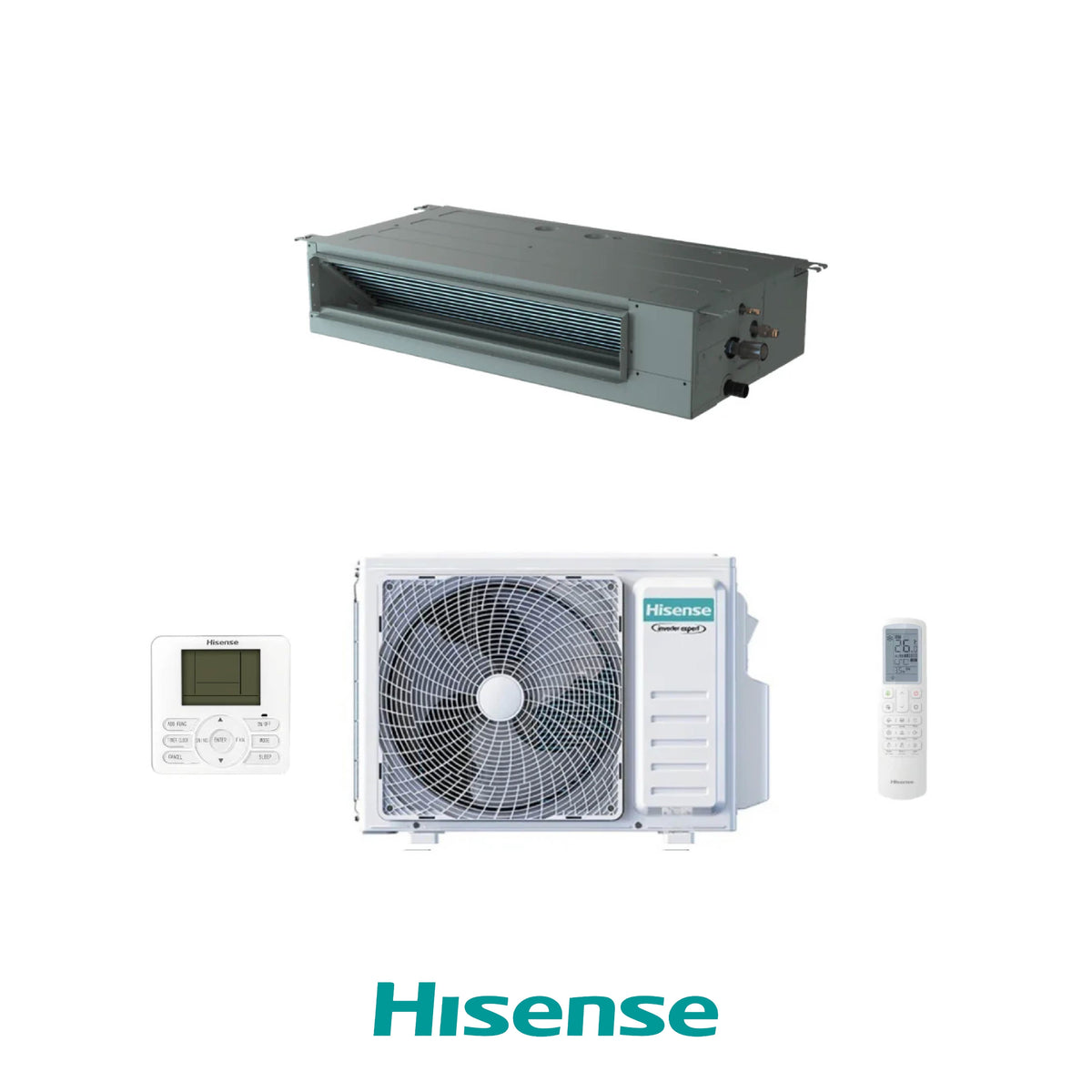 HISENSE CONDIZIONATORE CANALIZZATA SET 24000 BTU SERIE TURBO AUD71UX4RFM8M R32 TURBO INVERTER A++/A+