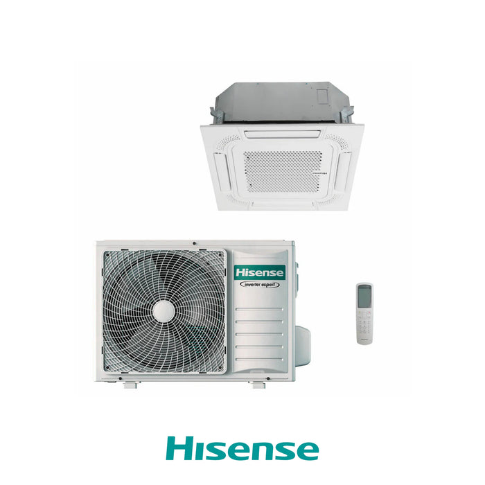 HISENSE CLIMATIZZATORE A CASSETTA A 4 VIE SET 18000 BTU ACT52UR4RCC8 R32 TURBO INVERTER A++