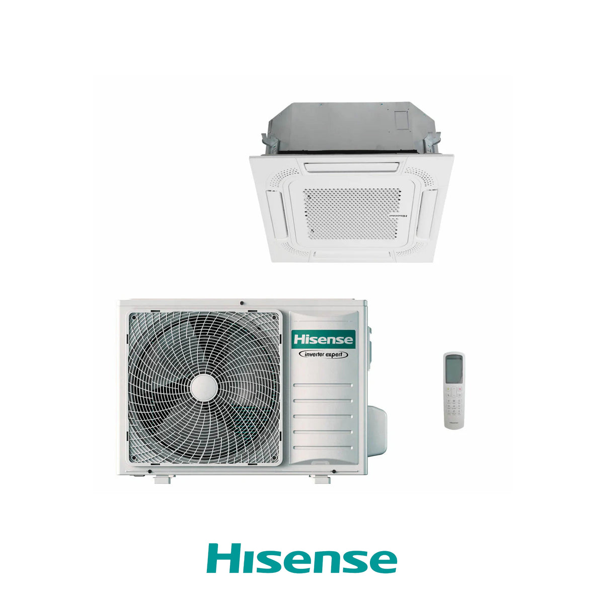 HISENSE CLIMATIZZATORE A CASSETTA A 4 VIE SET 9000 BTU ACT26UR4RCC8 R32 TURBO INVERTER A++