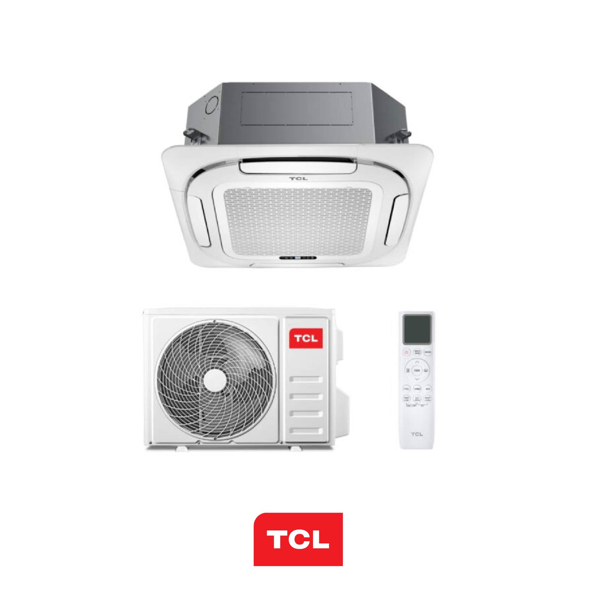 TCL CONDIZIONATORE CASSETTA A 4 VIE SERIE S COMPACT 9000 BTU 60x60 MN09SS2 R32 INVERTER WI-FI A++\A+